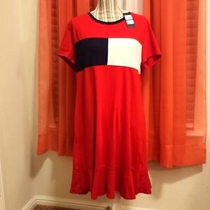 Tommy Hilfiger dress worth flounce hem